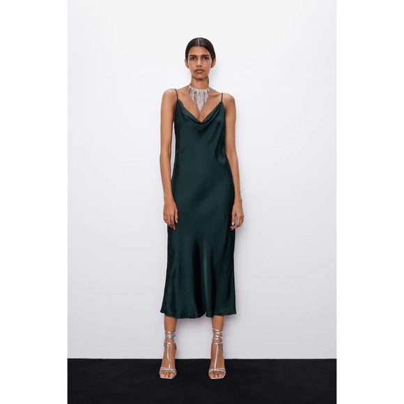 zara flowing dress